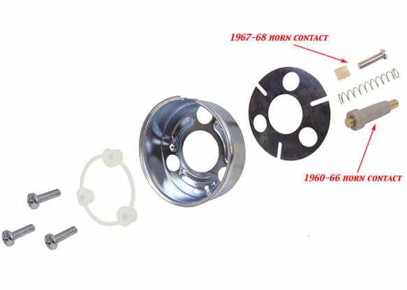 1960-1968 Chevrolet C10 Pickup; Horn Button Install Kit HB11KIT