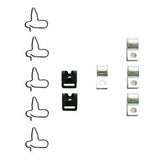 Brake Line Kit for 1958-1962 Chevy Corvette Mild Brake Clips steel