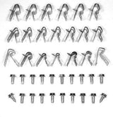 Brake Line Kit for Firebird Fuel and Brake 20 Clips For 75-81 Firebird Mild steel