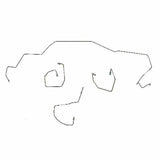 Brake Line Kit for 2002-2004 Honda Odyssey, 3.5L V6, Front Brake Kit; steel