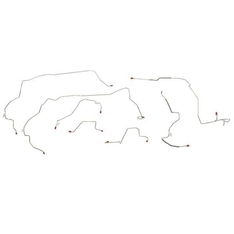 Front Brake Line Kit for 1994-1995 Honda Accord AWABS steel