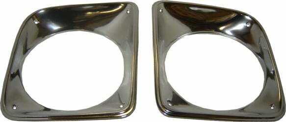 1967-1968 Chevrolet C10 Pickup; Headlight Bezels HLB6768