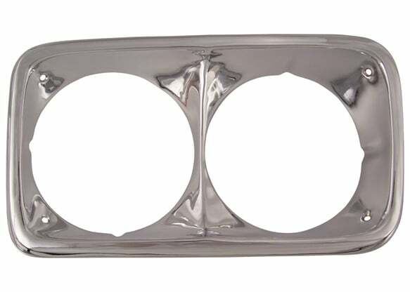 Fits 1969-1972 Chevrolet Blazer; Headlight Bezels - Chrome - Pair HLB72GM