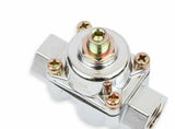 Holley 12-804 CHROME CARBURETED FUEL PRESSURE REGULATOR Street/Strip Carbureted