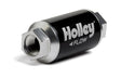 Holley 162-551 - 100 GPH HP Billet Fuel Filter - Street/Strip Carb or EFI Applications Pre Filter 100 Micron black stainless steel aluminum