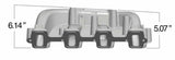 Hooker performance muffler holley-300-130-dual-plane-intake-gm-ls1-ls2-ls6
