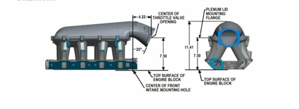 Hooker performance muffler holley-351w-ford-hi-ram-efi-manifold-300-242