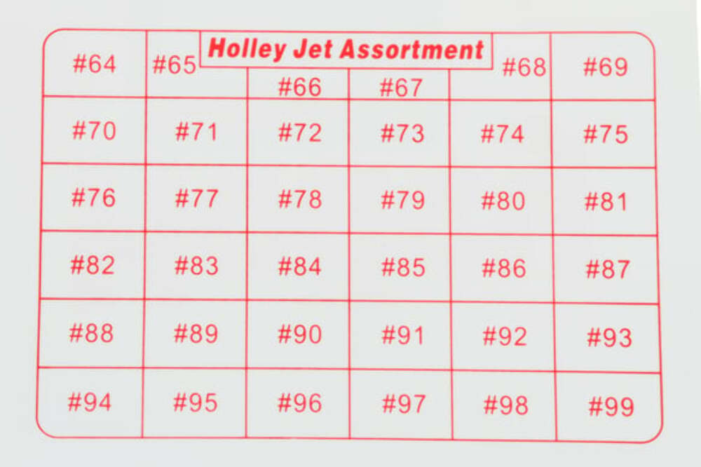 t Holley 36-181 Jet Assortment Kit Holley