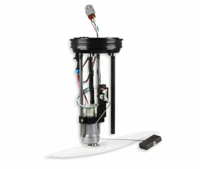 Holley 450 LPH Pump Module - Return Style - 12-325 for 1997-2004 Dodge black aluminum