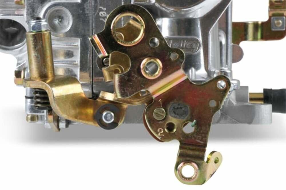 Holley 500 CFM PERFORMANCE 2BBL CARBURETOR Manual Choke Shiny Finish # 0-4412S