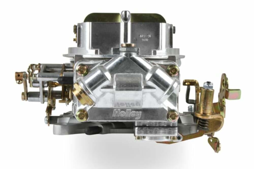 Holley 500 CFM PERFORMANCE 2BBL CARBURETOR Manual Choke Shiny Finish # 0-4412S