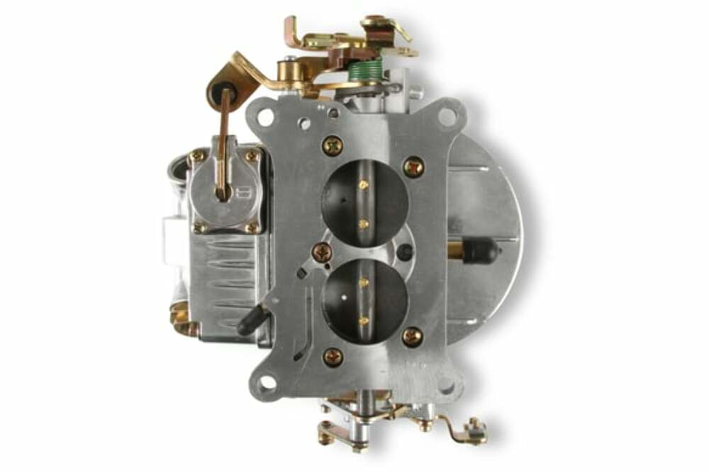 Holley 500 CFM PERFORMANCE 2BBL CARBURETOR Manual Choke Shiny Finish # 0-4412S