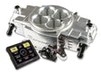 Holley EFI Sniper EFI 550-870 Sniper Stealth 4150 Self-Tuning Fuel Injection System 4150 Flange for Ford black stainless steel