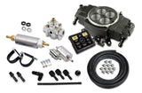 Holley EFI 550-871K Sniper EFI Stealth 4150 Master Kit - Black Finish for Ford black stainless steel