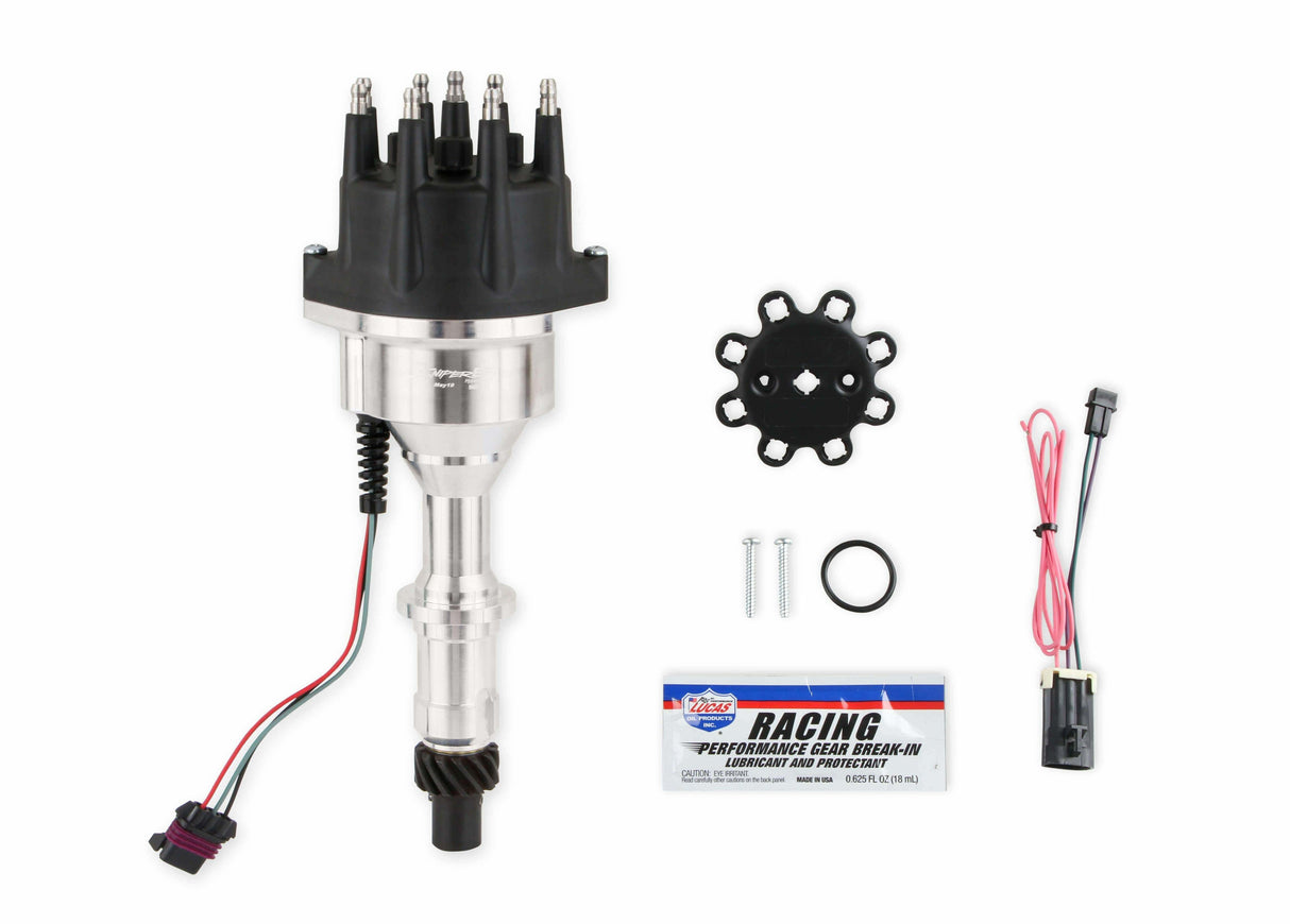 Holley Sniper EFI fuel injection system black aluminum holley-565-314-sniper-efi-hyperspark-distributor-pontiac-326-350-389-400-421-428