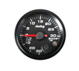 Holley Analog Style Boost/Vacuum Gauge - 26-606 black aluminum