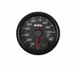 Holley Analog Style Oil Pressure Gauge - 26-601 black aluminum