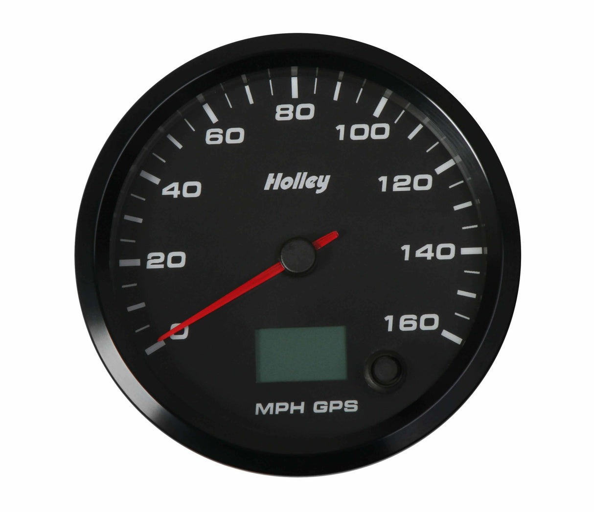 Holley Analog Style Speedometer - 26-610 black aluminum