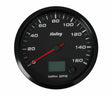 Holley Analog Style Speedometer - 26-612 black aluminum