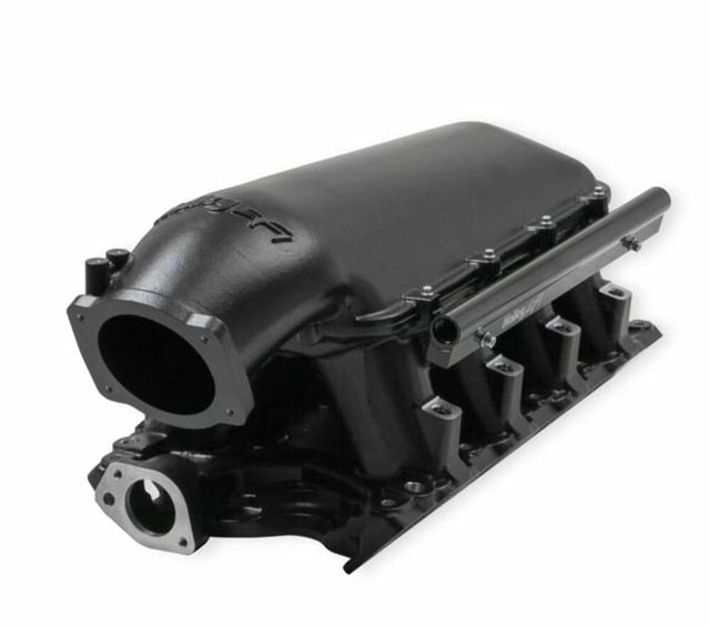 Holley EFI Black 351W Ford Hi-Ram EFI Manifold - 300-242BK for 1969-1979 Ford Mustang black aluminum