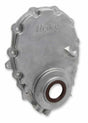 Holley Cast Aluminum Timing Chain Cover - 21-150 for 1985-1986 Chevy C10 black aluminum