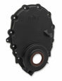 Holley Cast Aluminum Timing Chain Cover w/ Crank Sensor Port Provision Black 21-153 for 1999-2000 Chevy black aluminum