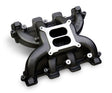Holley Dual Plane Carbureted Intake - GM LS3/L92 - Black - 300-129BK for 2008-2013 Chevy Corvette black aluminum