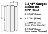 Hooker performance muffler tachometer-553-146