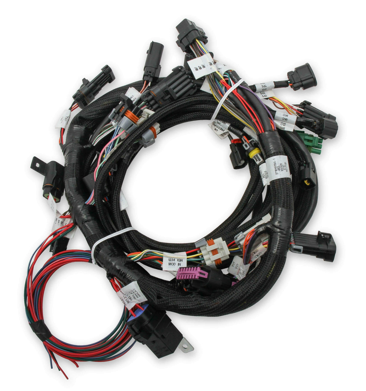Holley EFI Ford Coyote Engine Main Harness w/ Ti-VCT & stock coil 11-17 -558-110 for 2011-2014 Ford Mustang