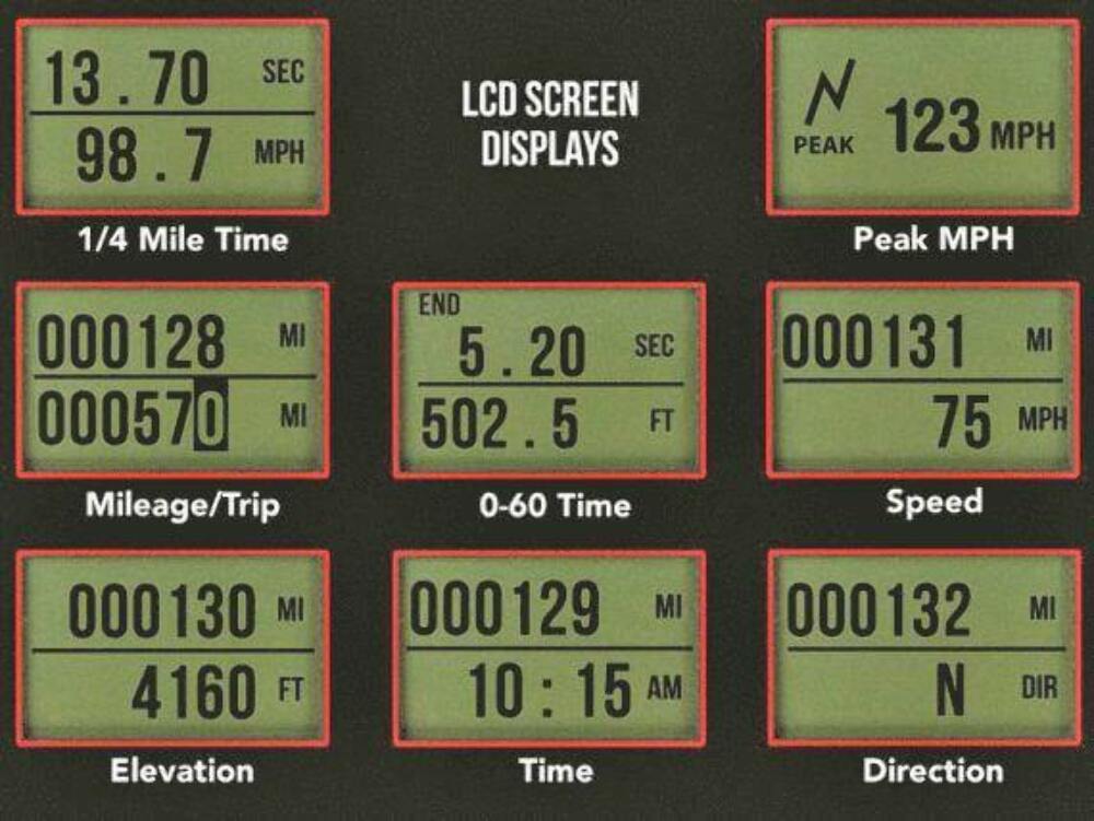 t Holley EFI GPS Speedometer - 553-123 HolleyEFI