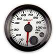 Holley EFI Oil Pressure Gauge - 553-127W aluminum