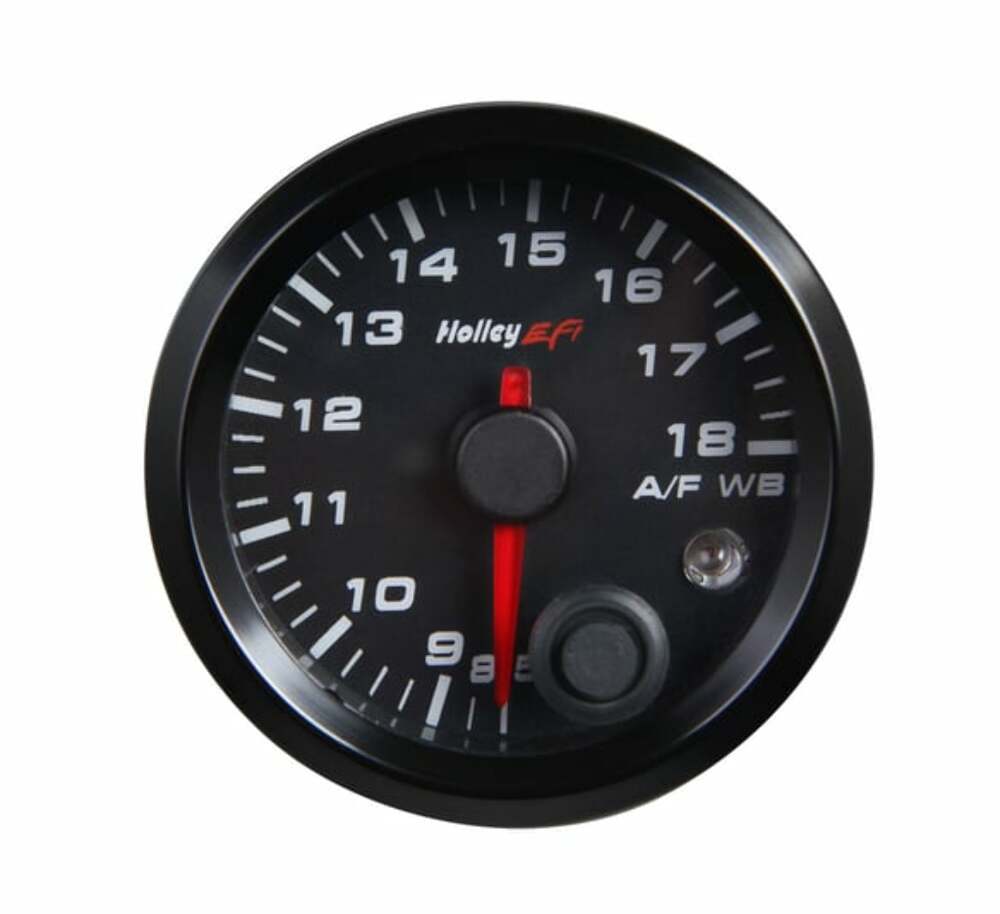 Holley EFI Standalone Air/Fuel Wideband 02 Gauge Kit - 534-215 black aluminum