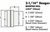 Holley EFI wideband oxygen sensor wideband-02-gauge-kit-534-215