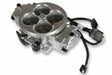 Holley EFI Terminator X Stealth 4500 Throttle Body - Shiny 534-301 1440 CFM black polished aluminum