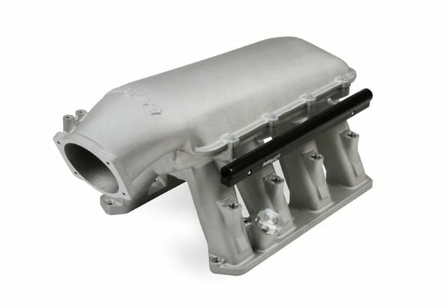 Holley GEN III HEMI Hi-Ram EFI Manifold - 300-651 for 2005-2010 Dodge Challenger black aluminum
