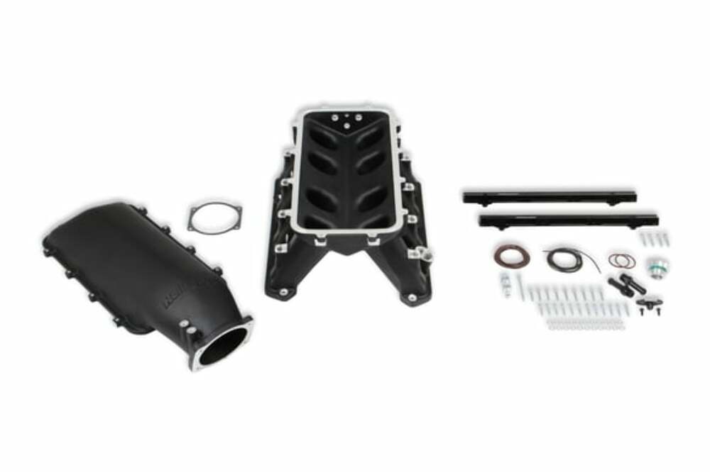 Hooker performance muffler black manifold-300-650bk