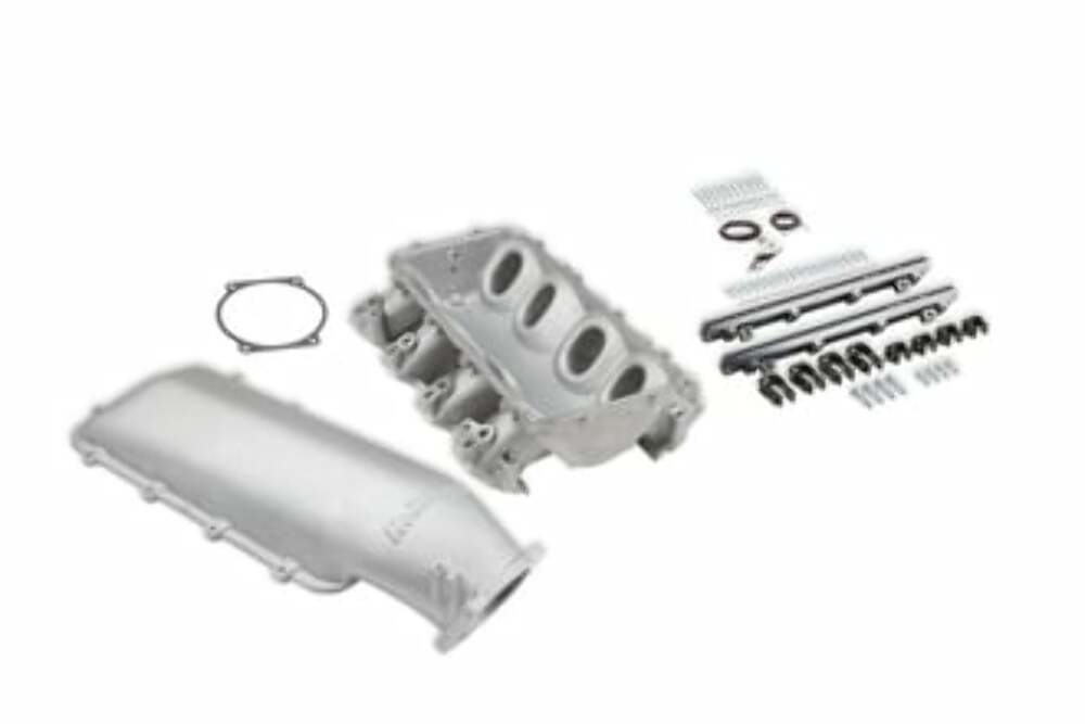 Holley EFI Lo-Ram Manifold Base and Fuel Rails Dual Fuel Injector-GM LS3/L92 300-683