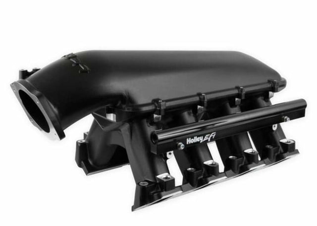 Holley EFI LS Hi-Ram EFI Manifold-Black - 300-124BK black aluminum