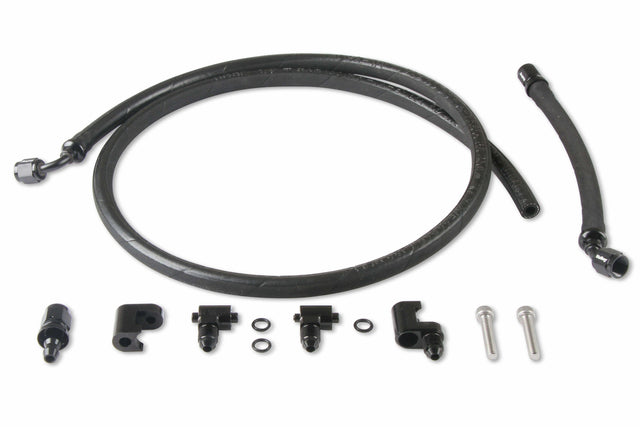 Hooker performance muffler black aluminum kit-26-550