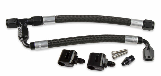 Hooker performance muffler black aluminum lite-350-hose-26-553