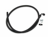 Holley LS Steam Tube Kit w/ Black Push-On Hose - 26-552 black aluminum