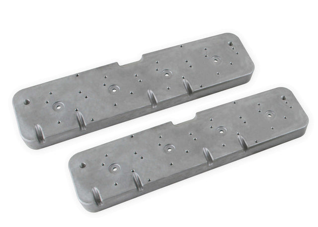 Holley EFI adapter black polished aluminum plates-241-298