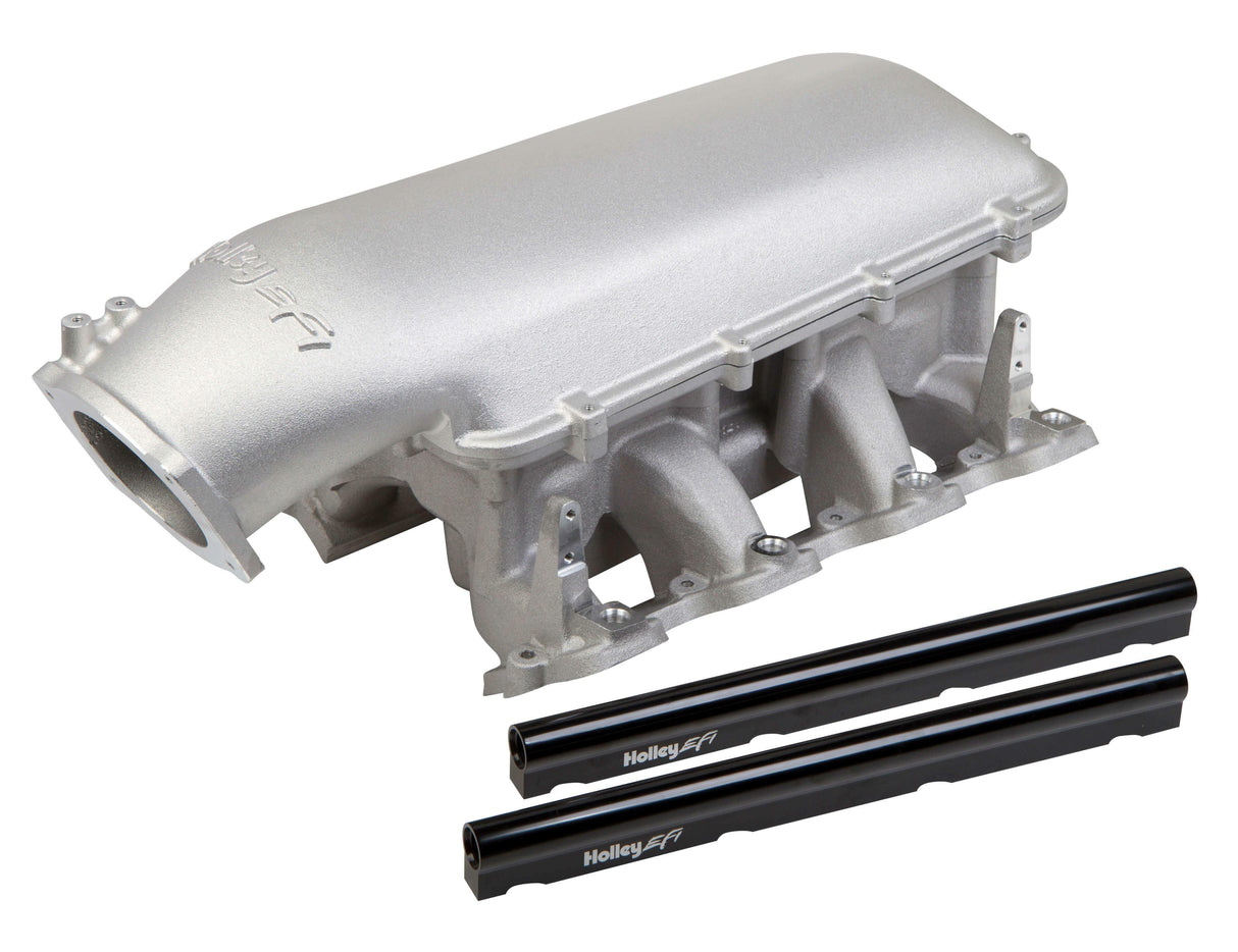 Holley EFI Mid-Rise Intake - GM LS1/LS2/LS6 w/ 92mm Top - 300-126 for Ram aluminum