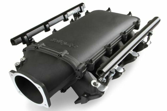 Holley EFI Modular Lo-Ram EFI Manifold LS1/2/6 - 300-621BK for Ram Corvette black