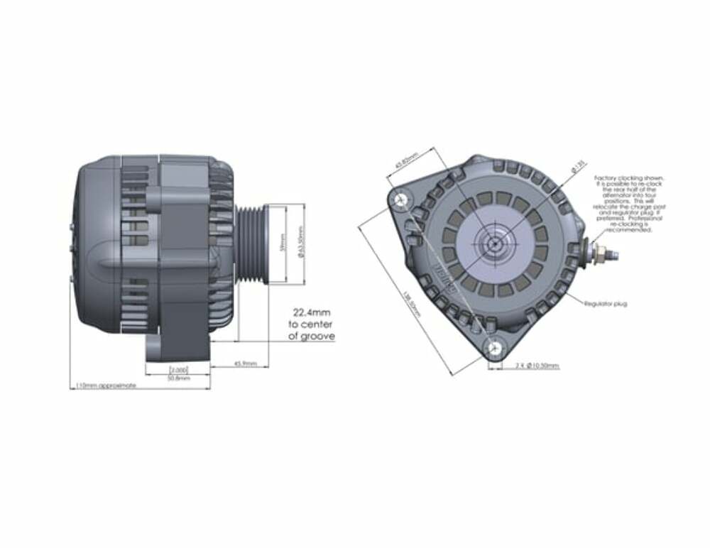 Hooker performance muffler alternator-197-303