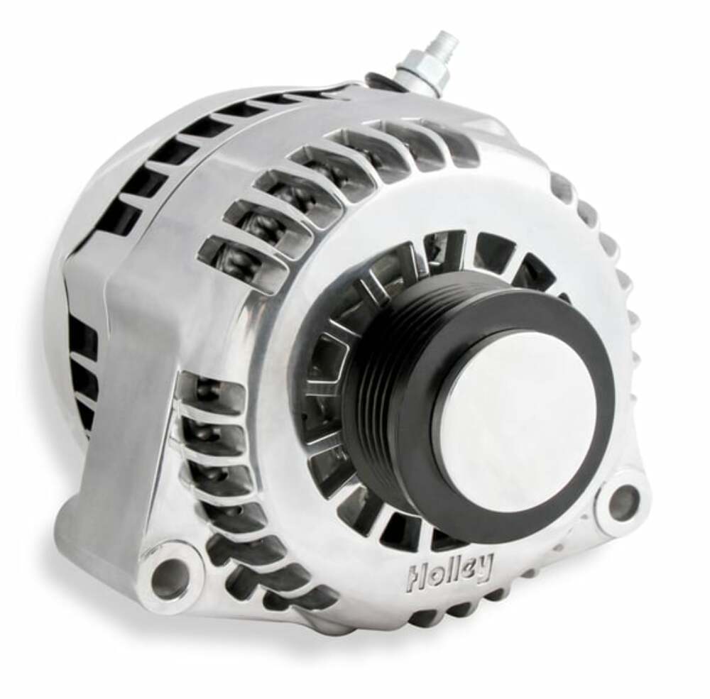Hooker performance muffler black polished aluminum alternator-197-304