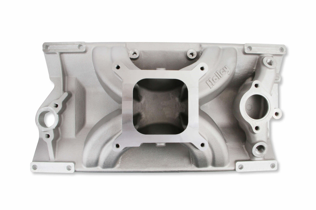 Holley SBC 4150 Single Plane Intake Manifold Chevy Small Block V8 300-264 for 1996-2002 Chevy aluminum