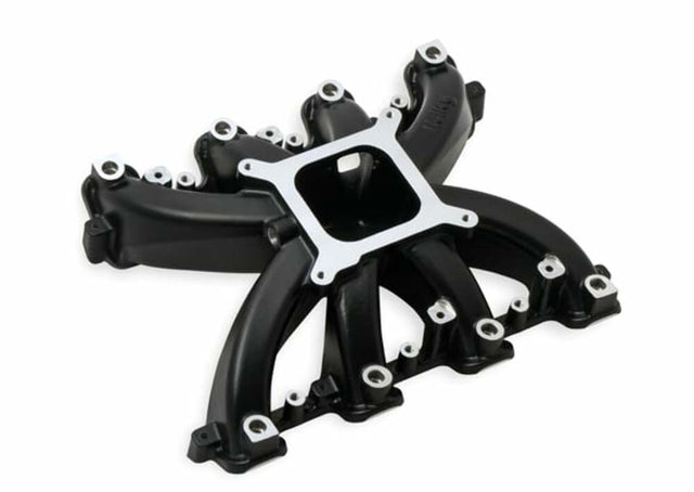 Holley EFI Single Plane EFI Intake - GM LS3/L92 - Black - 300-136BK black aluminum ceramic coated
