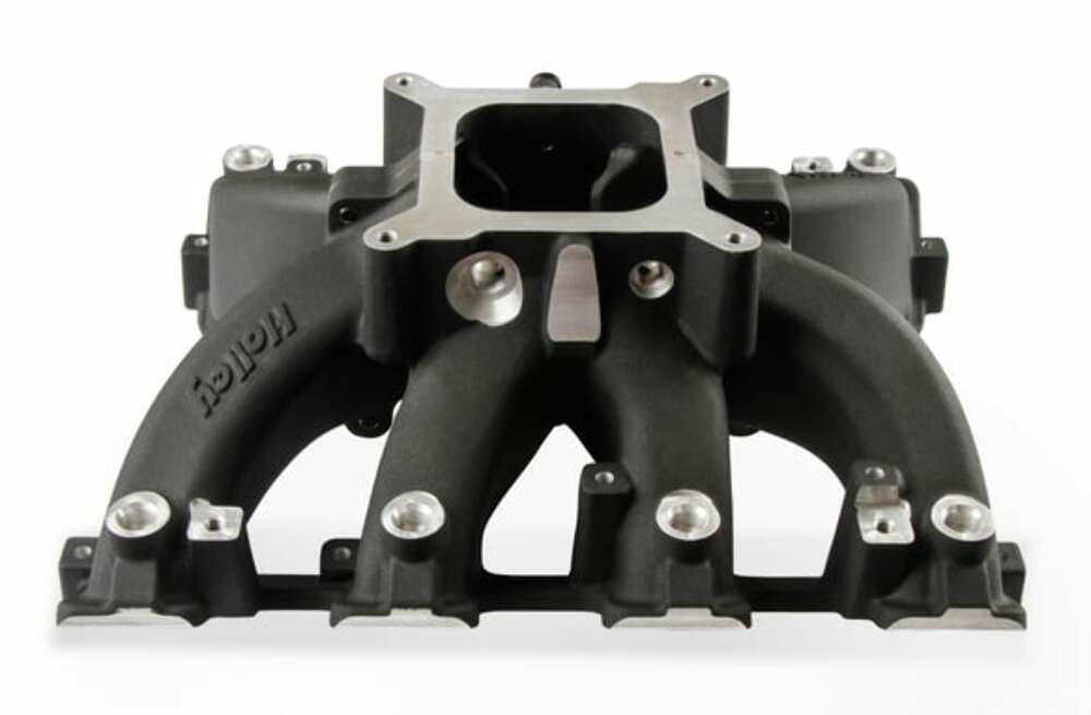 Holley Single Plane EFI Split-Design Intake Manifold GM LS3/L92 Black 300-290BK