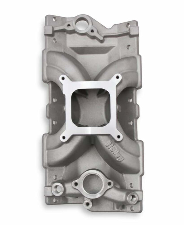 Holley Single Plane Intake Manifold- Chevy Small Block V8 - 300-261 for 1957-1986 Chevy El Camino aluminum